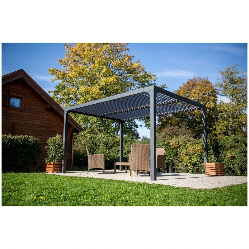 Pergola Bioclimatique Structure Aluminium Ouverture Manuelle 1080 M2 P 4 Pergola Bioclimatique Structure Aluminium Ouverture Manuelle 1080 M2 P – Image 4