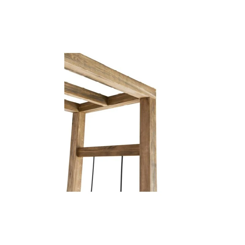 Pergola En Bois Avec Lignes Droites En Acier Haut.: 214 Cm IKEBANA 3 Pergola En Bois Avec Lignes Droites En Acier Haut.: 214 Cm IKEBANA – Image 3