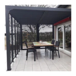 Pergola Habrita PER 36M30V BI Panneaux Côté 3,60m Ventelles Côté 3m -Kobleo pergola habrita per 36m30v bi panneaux cote 3 60m ventelles cote 3m 2