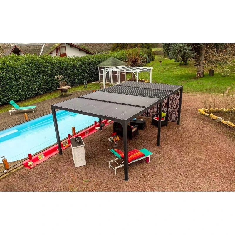 Pergola Habrita PER 36M60 BI Alu XXL 21,52m2 5 Panneaux Côté 3,60m 2 Pergola Habrita PER 36M60 BI Alu XXL 21,52m2 5 Panneaux Côté 3,60m – Image 2