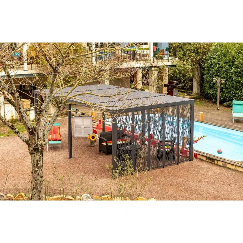 Pergola Habrita PER 36M60 BI Alu XXL 21,52m2 5 Panneaux Côté 3,60m 1 Pergola Habrita PER 36M60 BI Alu XXL 21,52m2 5 Panneaux Côté 3,60m