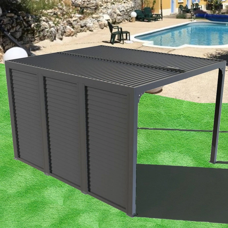 Pergola Habrita PER 36V30 BI Alu 10,80m2 3 Panneaux Mobiles Côté 3,60m 3 Pergola Habrita PER 36V30 BI Alu 10,80m2 3 Panneaux Mobiles Côté 3,60m – Image 3
