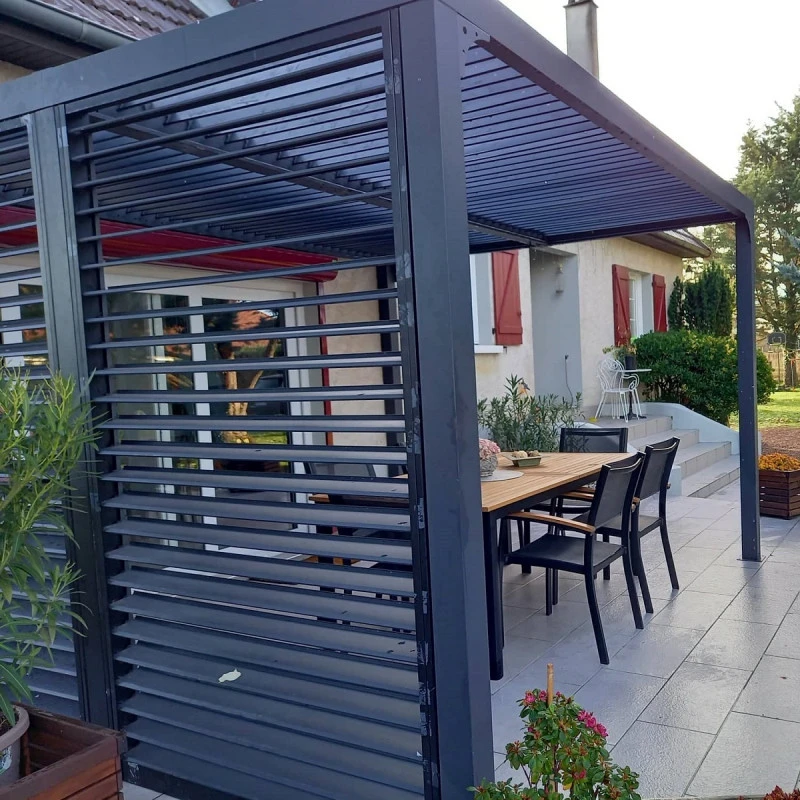 Pergola Habrita PER 36V30 BI Alu 10,80m2 3 Panneaux Mobiles Côté 3,60m 7 Pergola Habrita PER 36V30 BI Alu 10,80m2 3 Panneaux Mobiles Côté 3,60m – Image 7
