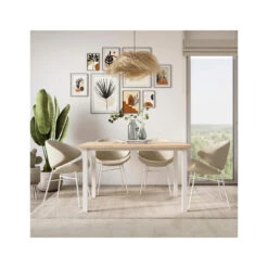 Pieds Carrés Et Cadre De Table Emuca 1150x750mm Acier Peint En Blanc -Kobleo pieds carres et cadre de table emuca 1150x750mm acier peint en blanc 5