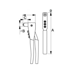 Bahco Pince à Riveter à Tête Interchangeable 2,4 Mm à 4,8 Mm 1467-250 -Kobleo pince a riveter a tete interchangeable 2 4 mm a 4 8 mm 1467 250 bahco 1