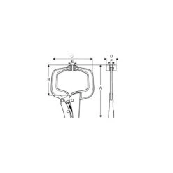 Bahco Pince-étau En C à Mors Parallèle, 630 Mm 2964-600 -Kobleo pince etau en c a mors parallele 630 mm 2964 600 bahco 3
