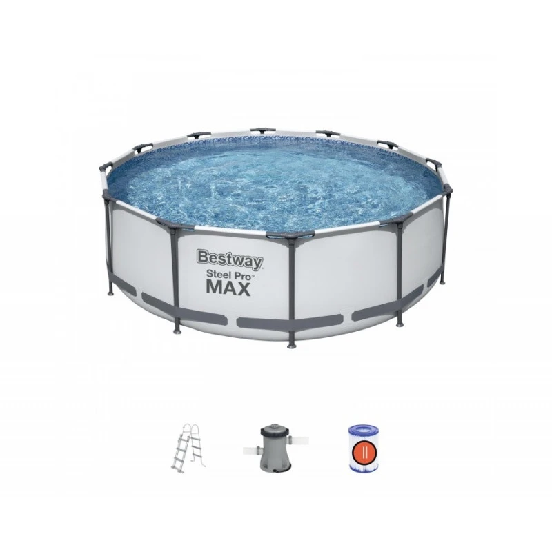 Piscine Hors Sol 56418 Ronde Steel Pro Max™ 366x100cm Bestway 1 Piscine Hors Sol 56418 Ronde Steel Pro Max™ 366x100cm Bestway