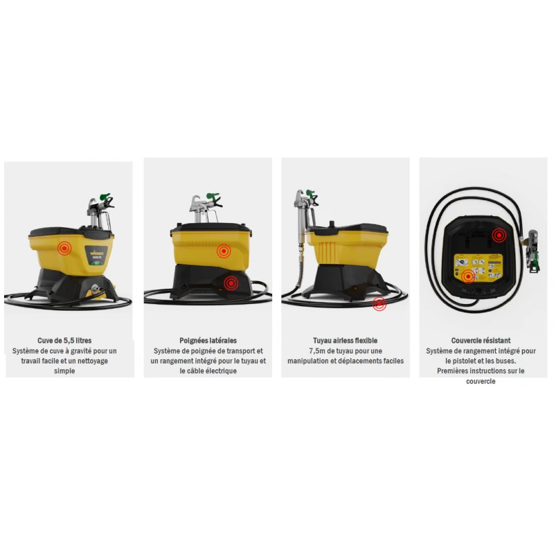 Pistolet à Peinture Airless Control 150 M 300W 110bar 5.5L Wagner 3 Pistolet à Peinture Airless Control 150 M 300W 110bar 5.5L Wagner – Image 3