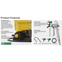 Pistolet à Peinture Airless Control 150 M 300W 110bar 5.5L Wagner 8 Pistolet à Peinture Airless Control 150 M 300W 110bar 5.5L Wagner -Kobleo pistolet a peinture airless control 150 m 300w 110bar 5 5l wagner 3