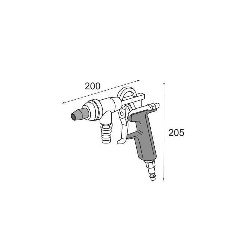 Pistolet De Sablage Pro Pneumatique Calibre Sable 0,1-0,2 Lacme 3 Pistolet De Sablage Pro Pneumatique Calibre Sable 0,1-0,2 Lacme – Image 3
