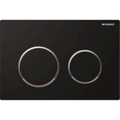 Geberit Plaque De Commande Noir / Chromé Brillant OMEGA20 115.085.KM.1