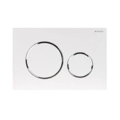 Geberit Plaque De Commande Sigma 20 Pour Duofix Plus Blanc/chromé Brillant/bla