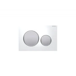 Plaque De Déclenchement 115.882.KL.1 Sigma 20 Blanc Chromé Mat Geberit