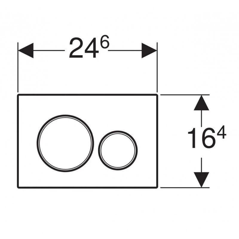 Geberit Plaque De Déclenchement Sigma 20 Chromé 115.882.KH.1 2 Geberit Plaque De Déclenchement Sigma 20 Chromé 115.882.KH.1 – Image 2
