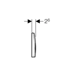 Geberit Plaque De Déclenchement WC 2 Touches Delta Chromé 115.125.46.1 -Kobleo plaque de declenchement wc 2 touches delta chrome 115 125 46 1 geberit 2