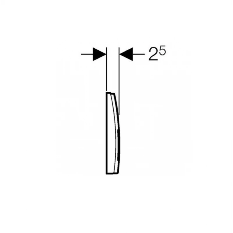 Geberit Plaque De Déclenchement WC DELTA50 115.135.11.1 4 Geberit Plaque De Déclenchement WC DELTA50 115.135.11.1 – Image 4