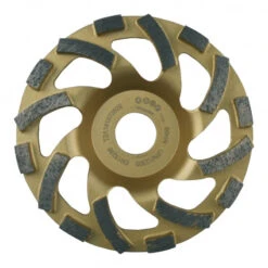 Plateau Diamant Segments Virgules Béton Granit D185x2223 Hauteur 65 Mm