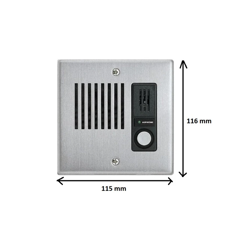 Platine IEJA Inoxydable Encastrable Avec Un Bouton Aiphone 3 Platine IEJA Inoxydable Encastrable Avec Un Bouton Aiphone – Image 3
