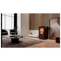 Poêle à Bois Tek Round Eco 7,3kW Solzaima -Kobleo poele a bois tek round eco 7 3kw solzaima 2