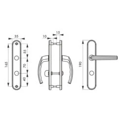 Poignée De Porte Intérieure 990441 Sultane Condamnation Blanc Thirard -Kobleo poignee de porte interieure 990441 sultane condamnation blanc thirard 2