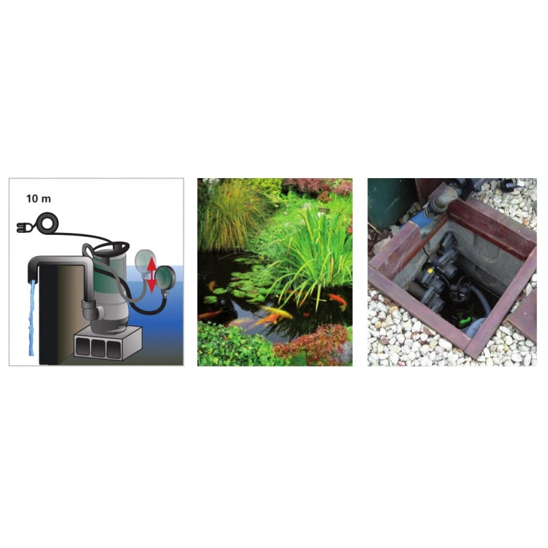 Pompe à Eau 900 W Débit 14000 L/h Câble 10 M WP 900 3 Pompe à Eau 900 W Débit 14000 L/h Câble 10 M WP 900 – Image 3