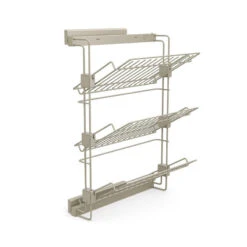 Porte-chaussures Emuca Pour Placards Et Dressing Hack Côté Gauche Gris