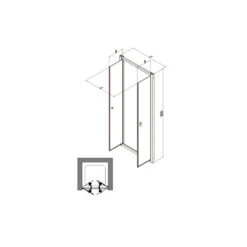 Porte Douche Abattant Saloon 66 72cm EUROPA -Kobleo porte douche abattant saloon 66 72cm europa 2