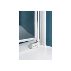 Porte Douche Abattant Saloon 86 94 Cm Profilés Blanc Verre Transparent -Kobleo porte douche abattant saloon 86 94 cm profiles blanc verre transparent 3