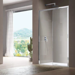 Porte Douche Coulissante 116-120cm Ht190cm Gauche America Quattro SP