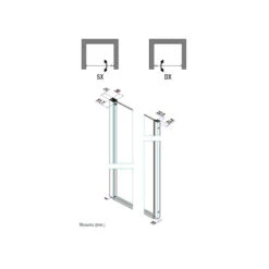 Porte Douche Pivotante 87 90cm Profilés Chromé BrillantVersion Gauche 5 Porte Douche Pivotante 87 90cm Profilés Chromé BrillantVersion Gauche -Kobleo porte douche pivotante 87 90cm profiles chrome brillantversion gauche 1 2