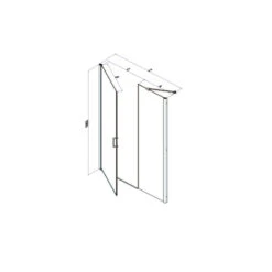 Porte Douche Pivotante Paroi Fixe Ligne 157 161cm Droite POLARIS 6 Porte Douche Pivotante Paroi Fixe Ligne 157 161cm Droite POLARIS -Kobleo porte douche pivotante paroi fixe ligne 157 161cm droite polaris 2