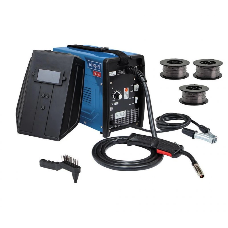 Scheppach Poste à Souder à Fil Fourré 06-09 Mm 90 A 3200 W Avec Accessoires WSE3 1 Scheppach Poste à Souder à Fil Fourré 06-09 Mm 90 A 3200 W Avec Accessoires WSE3