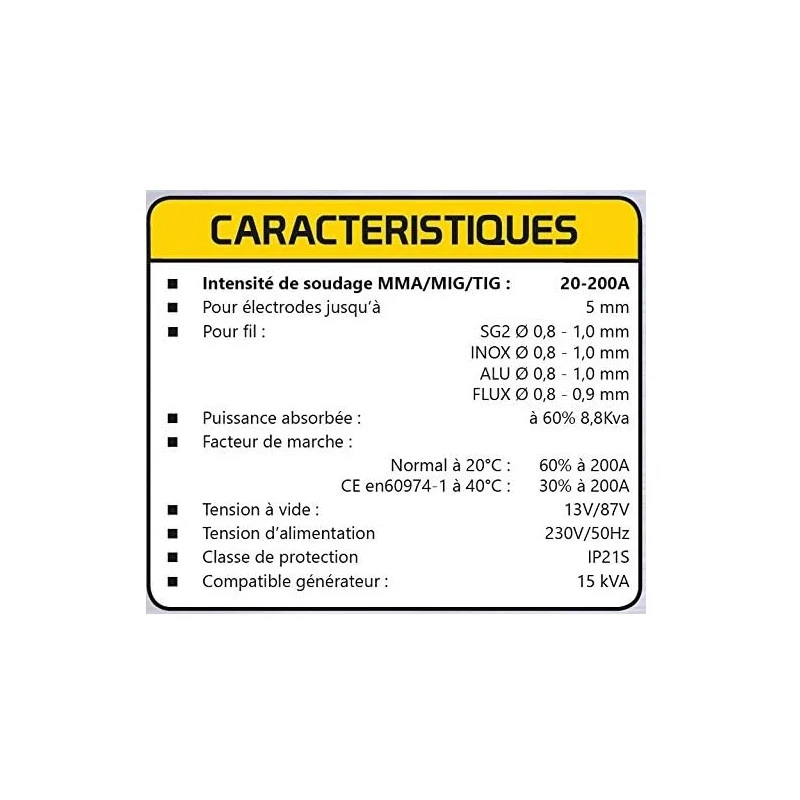 Poste à Souder Stanley Vip Multi 200 Mma Mig 200A 2 Poste à Souder Stanley Vip Multi 200 Mma Mig 200A – Image 2