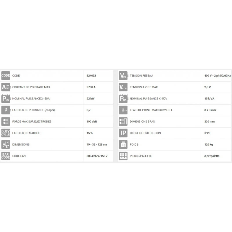 Poste De Soudage Par Points 2,6V 9700A PCP 18 LCD 400V 4 Poste De Soudage Par Points 2,6V 9700A PCP 18 LCD 400V – Image 4