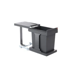 Poubelle De Cuisine Hailo Solo Manuelle 20L Coulissante Encastrable