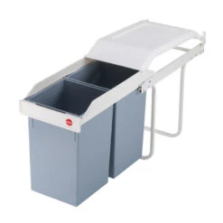 Poubelle De Tri Multi-Box Duo L Encastrable 2x14L Hailo -Kobleo poubelle de tri multi box duo l encastrable 2x14l hailo 1