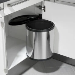 Poubelle Encastrable Compact-Box M 15L Inox Hailo -Kobleo poubelle encastrable compact box m 15l inox hailo 3