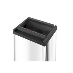 Poubelle Ordures Ménagères Big-Box Swing XL 52L Argent Hailo -Kobleo poubelle ordures menageres big box swing xl 52l argent hailo 1