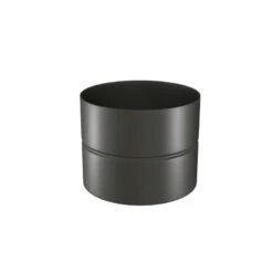 Raccord Noir Mat TEN 344124 Femelle/femelle 12cm D125mm