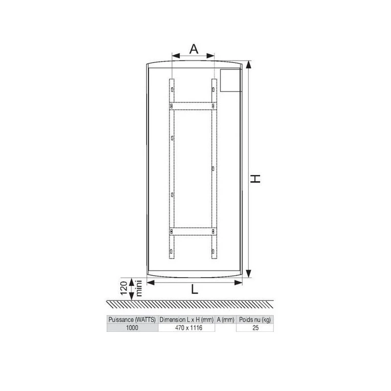Atlantic Radiateur Chaleur Douce Vertical Nirvana Digital 1000W 2 Atlantic Radiateur Chaleur Douce Vertical Nirvana Digital 1000W – Image 2