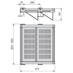 Range-chaussures Emuca Moka Pour Armoire 864-894mm Acier Couleur Moka -Kobleo range chaussures emuca moka pour armoire 864 894mm acier couleur moka 6