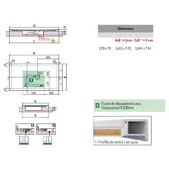 Receveur De Douche OLYMPIC PLUS Rectangulaire 170x80 Cm Hauteur 45 Cm -Kobleo receveur de douche olympic plus rectangulaire 170x80 cm hauteur 45 cm 1 2