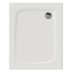 ALLIBERT Receveur De Douche Rectangle 100 X 80 X 3 Cm Vidage Angle Droit Blanc