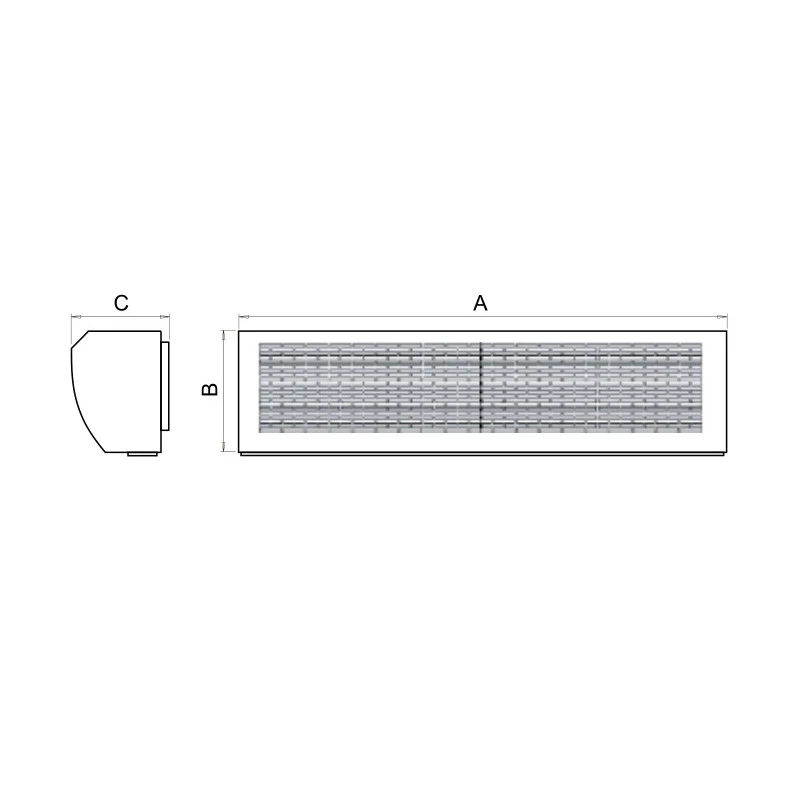 Rideau D'air Apparent 100cm 1100W Débit 3710m3/h Aria 1 Potenza 2 Rideau D'air Apparent 100cm 1100W Débit 3710m3/h Aria 1 Potenza – Image 2