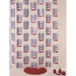 ALLIBERT Rideau De Douche En PEVA 180 X 200 Cm Couleur Decor CETO