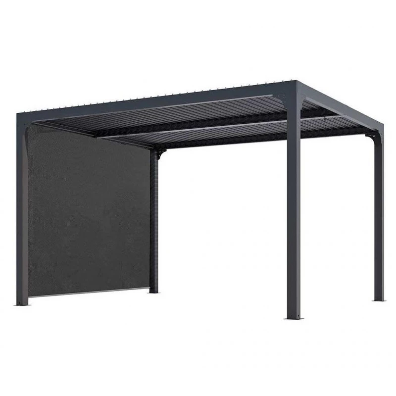 Rideau Habrita PER BI R30 Rail Côté 3m Gris Pour Pergola PER 3630 BI 1 Rideau Habrita PER BI R30 Rail Côté 3m Gris Pour Pergola PER 3630 BI