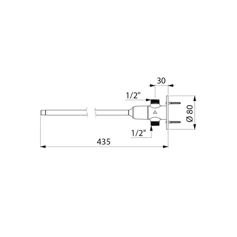 Robinet Temporisé Tempogenou 7sec Droit MM1/2" Levier L350 Delabie 2 Robinet Temporisé Tempogenou 7sec Droit MM1/2" Levier L350 Delabie – Image 2