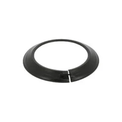 Rosace TEN 343741 Acier émaillé Noir Mat D150mm