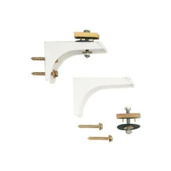 Ideal Standard Sachet De 2 Consoles Lavabo 10 X 6 Cm Alliage époxy Blanc