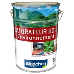 Saturateur Bois Blanchon Environnement Biosourcé 5L Nuancier Chêne Brûlé